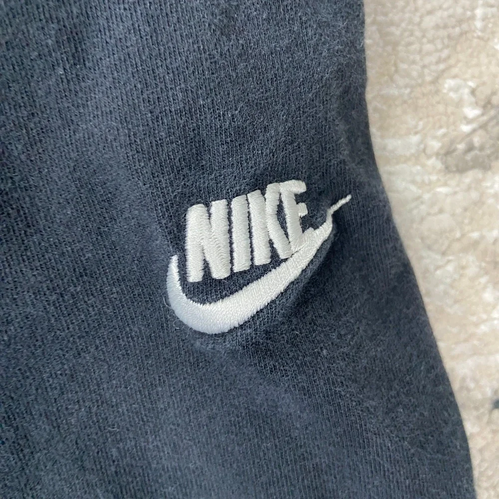 Y2k Nike Jogger Pants Mens‎ XL Black Swoosh Logo Drawstring Waist Tapered Leg